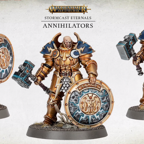 Warhammer aos - Annihilators og Knight-vexillor