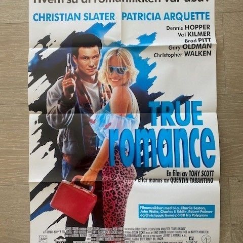 True Romance poster selges