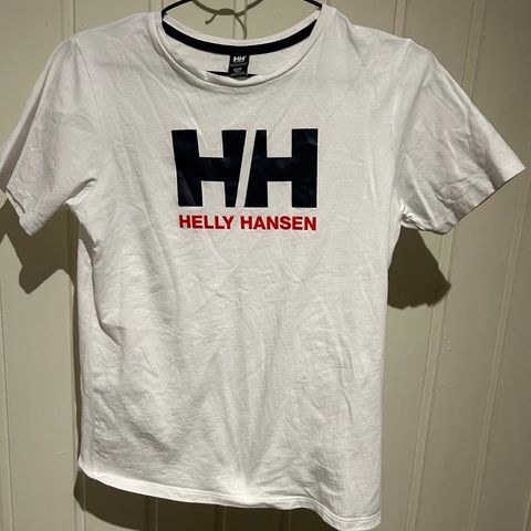 Hvit Helly Hansen t-skjorte/gutt/str 14år