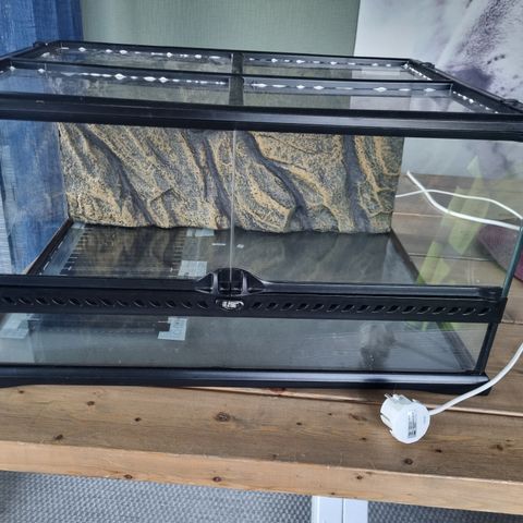 Terrarium exo terra 60x45x30 med varmematte