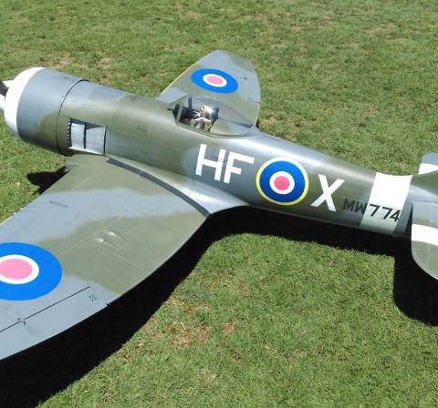 Jerry Bates Hawker Tempest FB MK.II 1:4.5 scale 104.25" Tegninger