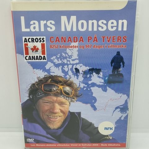 *signert* Lars Monsen, Canada på tvers. Dvd