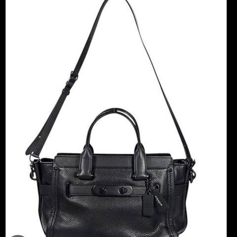 Pebbled Leather Coach Swagger Carryal.