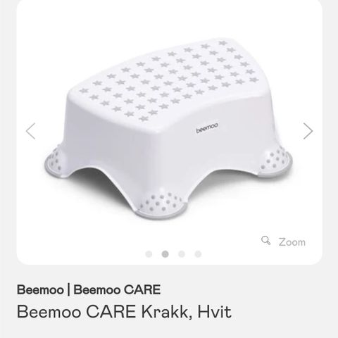 Beemoo Care krakk. Fire stk! Hvite og grå. 🤍🩶