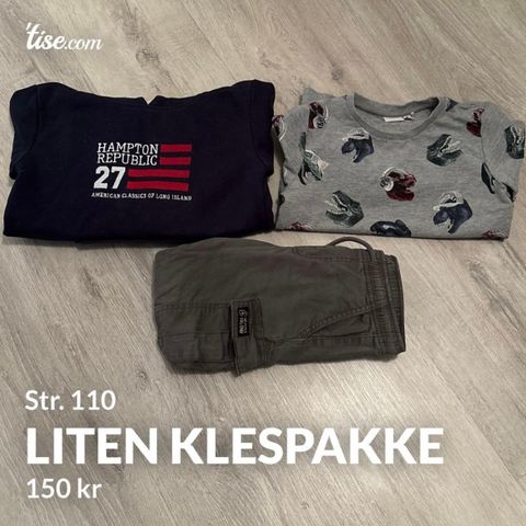 Liten klespakke str.110