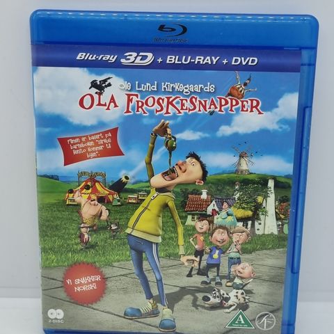 Ola Froskesnapper. 3D. Blu-ray og dvd