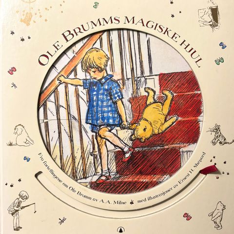 Ole Brumms magiske hjul. Barnebøker A. A. Milne, Ernest H. Shepard
