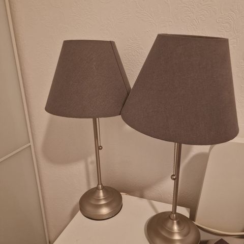 IKEA Årstid Grå Bordlampe 2stk