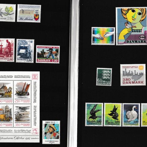 Danmark 1986 - Årssett postfriske frimerker