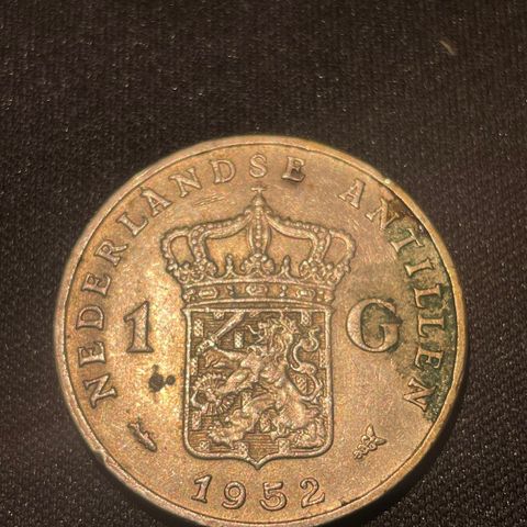 Nederlandske Antiller 1 gulden 1952 sølv