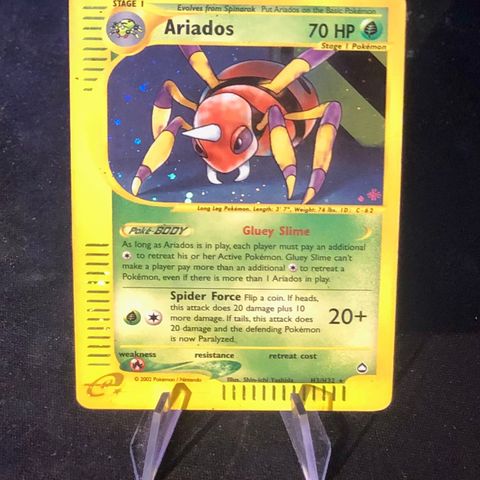 Pokemonkort Ariados Holo H3/H32 Aquapolis