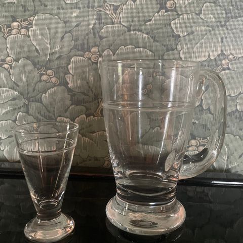 Ølglass (5stk) og drammeglass (6stk) Høvding Hadeland