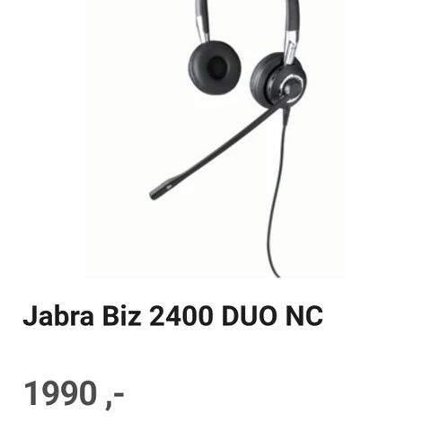 Som NY! Jabra headset