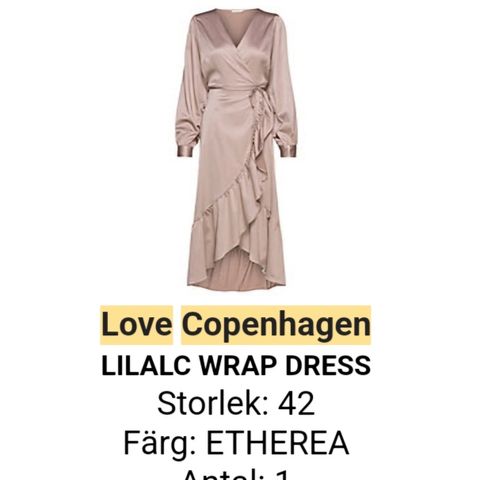Love Copenhagen Lilac Wrap Dress