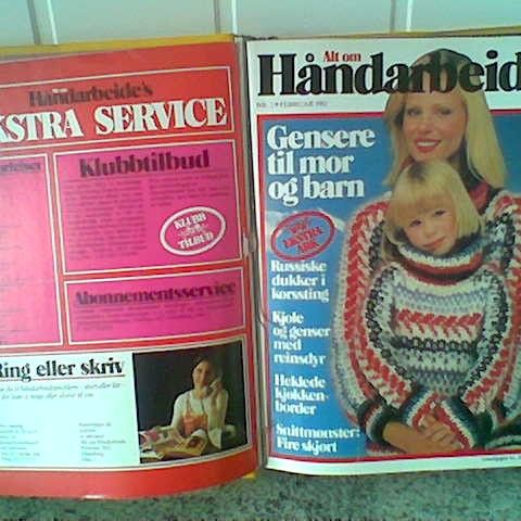 Nr. 7 Alt om håndarbeide (ubrukt) - februar til august 1982 inkl. samleperm