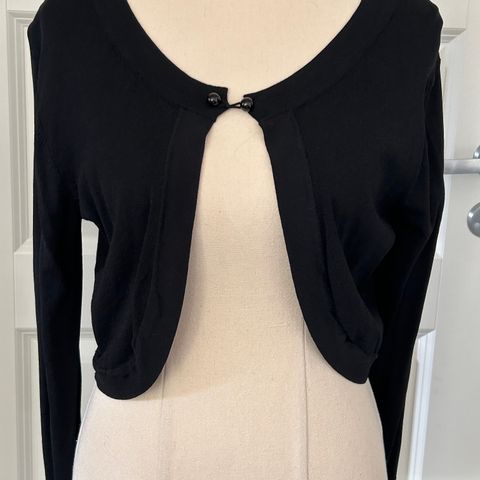 Willow Glenn bolero jakke cardigan medium sort