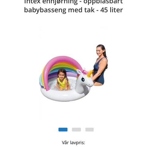 Badebasseng med tak enhjørning