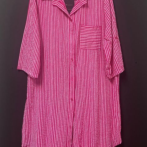 Rosa skjorte kjole fra made in Italy