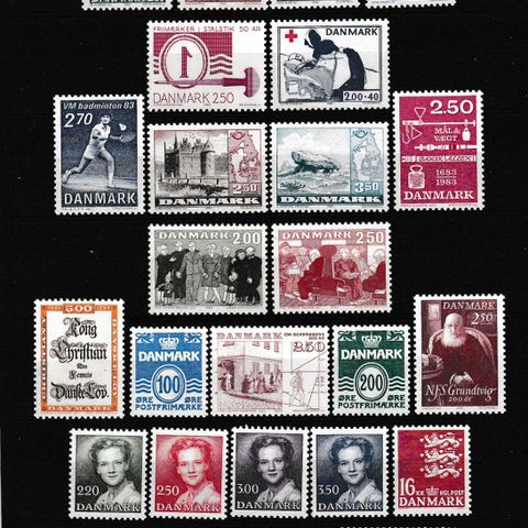 Danmark 1983 - Årssett postfriske frimerker
