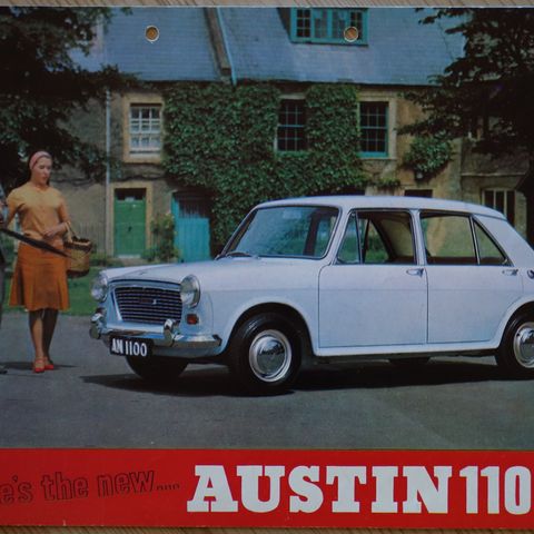 Austin 1100 16s engelsk brosjyre