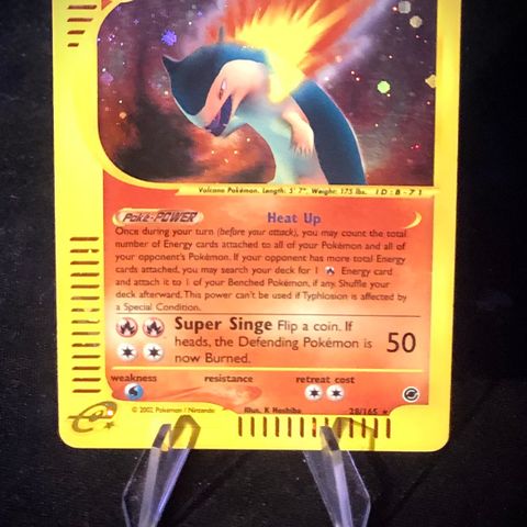 Pokemonkort Typhlosion Holo #28 Expedition LP