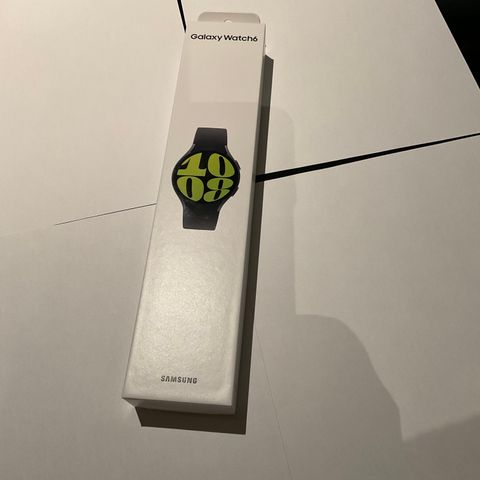 Ubrukt Galaxy Watch 6 44m, svart