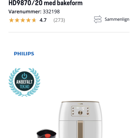 Phillips Airfryer HD9870