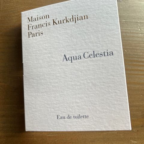 Maison Francis Kurkdjian Paris Aqua Celestia 2 ml
