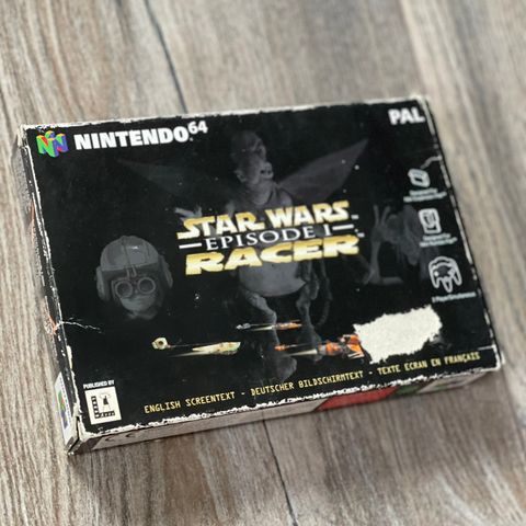 Star Wars Episode 1 Racer Nintendo 64 i original eske