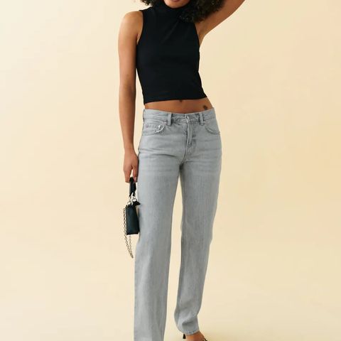 Low Straight Jeans Gina Tricot str 32