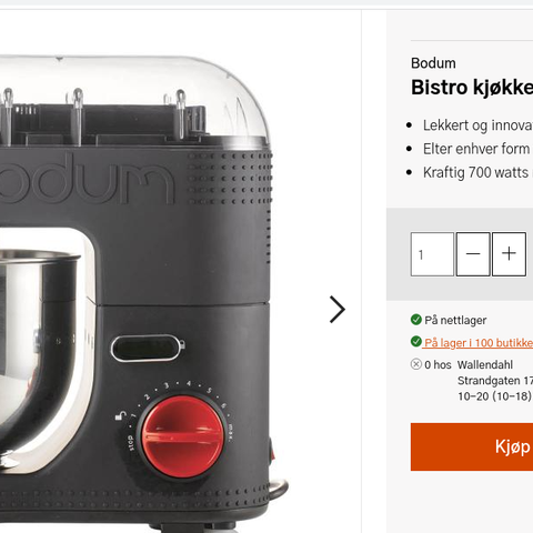 Bodum Bistro kjøkkenmaskin