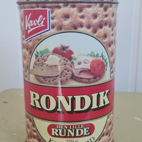 Retro knekkebrødboks