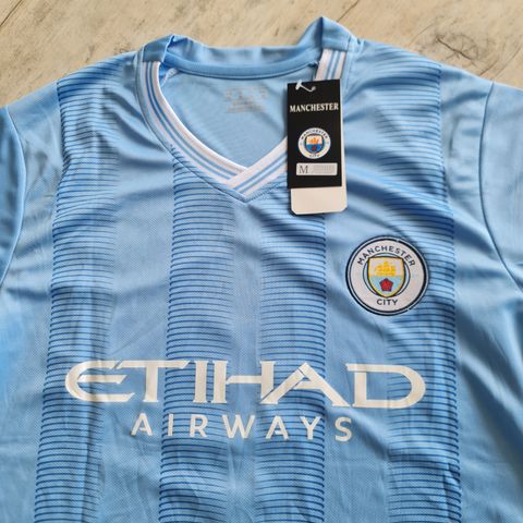 Ny Haaland Manchester City supporter trøye, str M