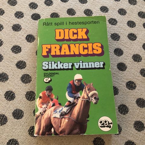 Dick Francis Sikker vinner Gyldendal Pocket (hentes/sendes)