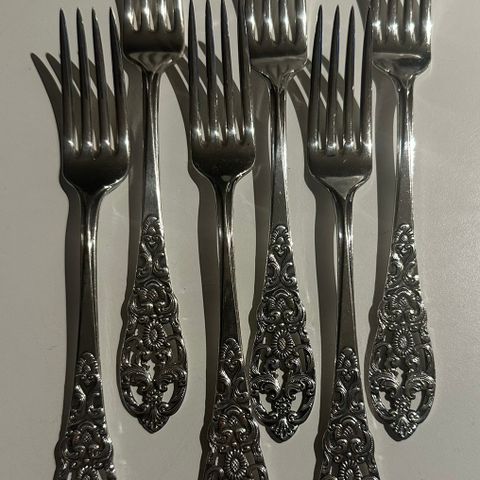 6 stk Spesial sølvplett gafler