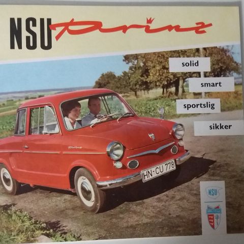 NSU Prinz -brosjyre.