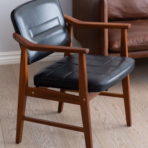 Teak kommode + teak stol fra Låte Møbelfabrikk