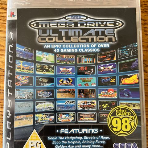 ps3 spill MEGA DRIVE ULTIMATE COLLECTION