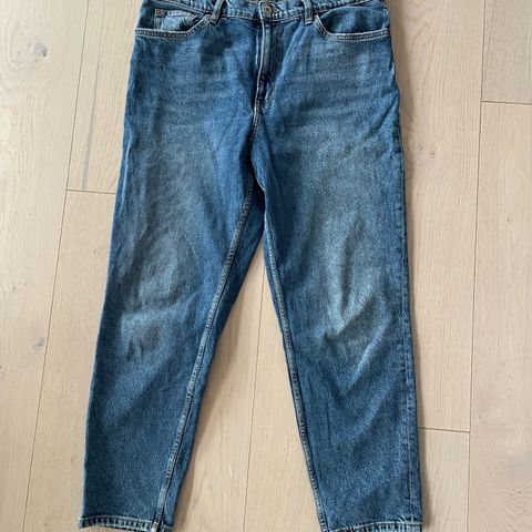 Mom elastisk jeans fra Mango str 44