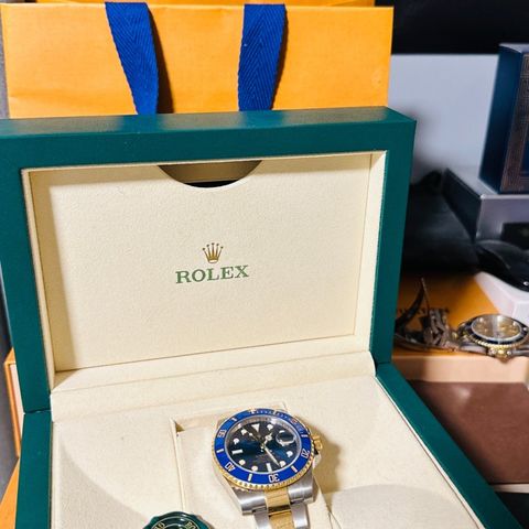 Rolex Submariner Bluesy 116613LB Norsk Komplett!