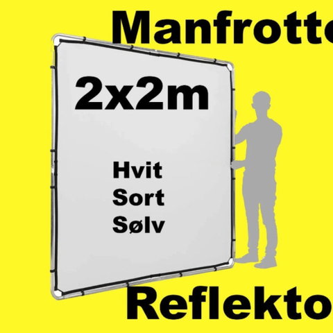 LEIE: Lastolite 2x2m Manfrotto Skylite reflektor.