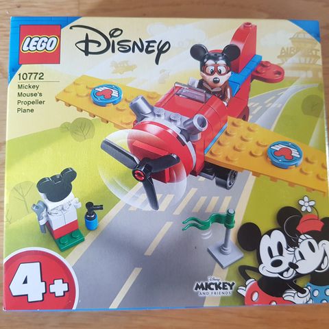 Ny, uåpnet Lego 10772 Disney - Mickey Mouse's Propeller Plane