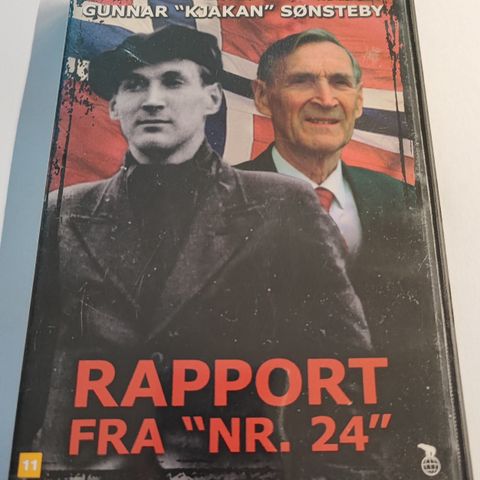 Rapport fra Nr. 24 - Gunnar Kjakan Sønsteby - DVD