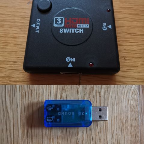 5.1 Eksternt Lydkort USB / Automatisk HDMI Switch1 - 3