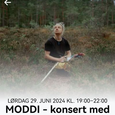 MODDI - utekonsert med servering.