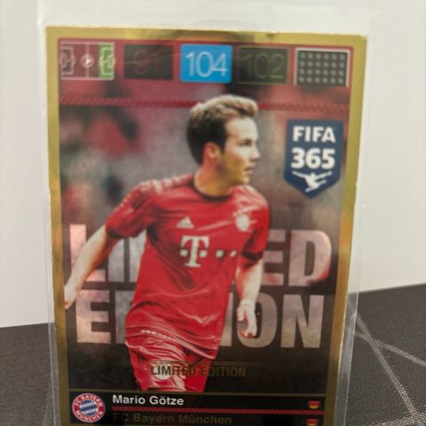 Mario Gotze Limited Edition Fotballkort