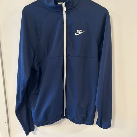 Blå Nike zip-up genser