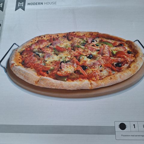 Pizzastein Basis fra Modern House (38 cm, rund) Ny!