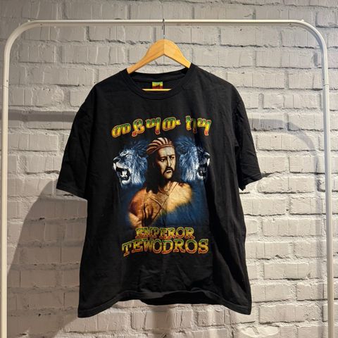 Vintage Lion of Judah «Emperor Tewodros» T-Skjorte (XL)