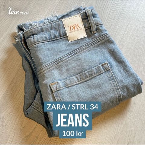 Jeans fra zara - størrelse 34